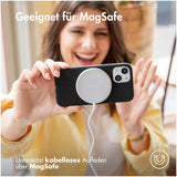 Accezz Liquid Silicone Backcover met MagSafe iPhone 16 Pro Max Zwart