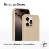 Accezz Liquid Silicone Backcover met MagSafe iPhone 16 Pro Max Beige