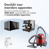 Accezz PowerCube 6-in-1 1x USB-C+2x USB-A+3x stopcontact 4000W Wit