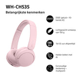 Sony WH-CH535 Roze
