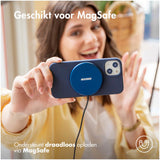 Accezz Liquid Silicone Backcover met MagSafe iPhone 16 Pro Max Donkerblauw