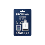 Samsung PRO Ultimate SD Card 512GB + USB-kaartlezer