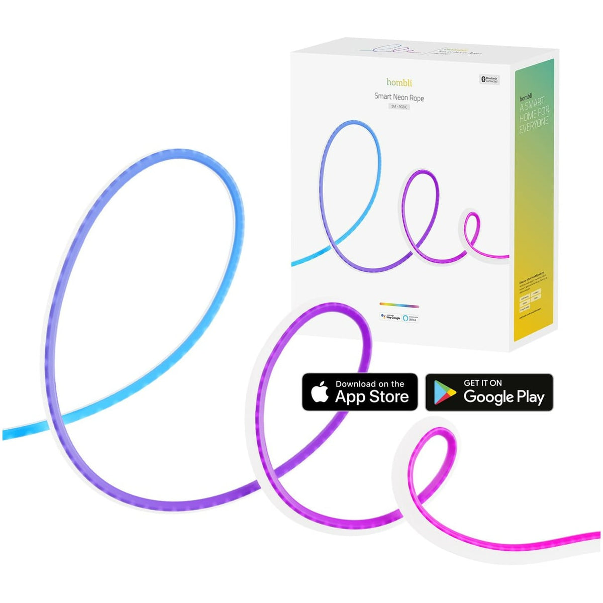 Hombli Smart Neon Rope - 5m RGBIC