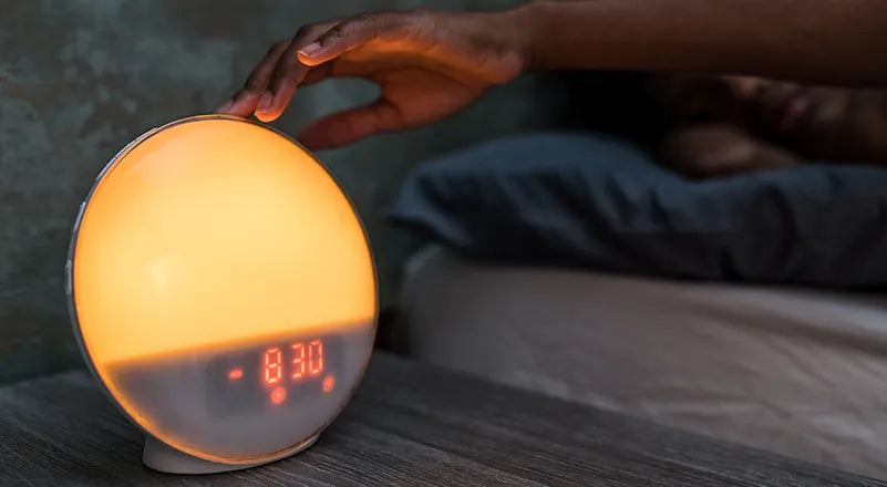 Werking van wake up light