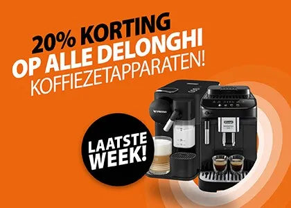 De'longhi koffiezetapparaten met 20% korting bij Expert