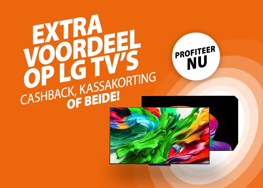 LG cashback + kassakorting: tot wel €500 voordeel bij Expert