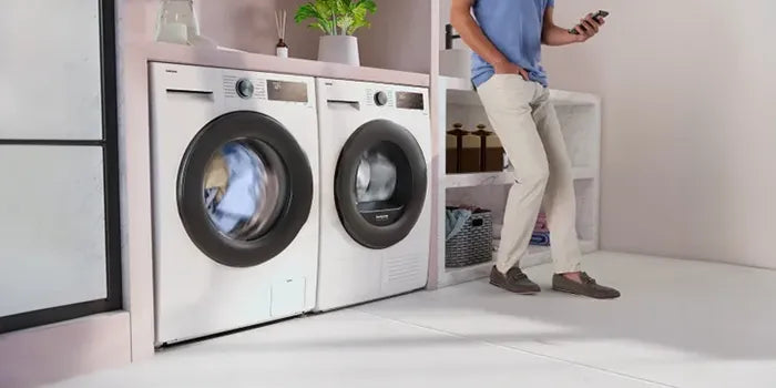 Samsung wasmachine en droger met bijpassend design