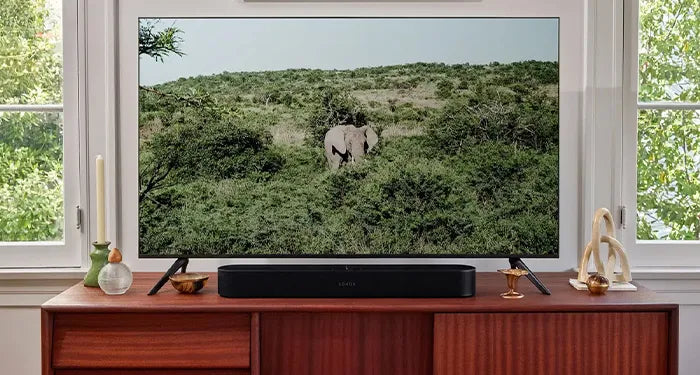 Soundbar in de woonkamer